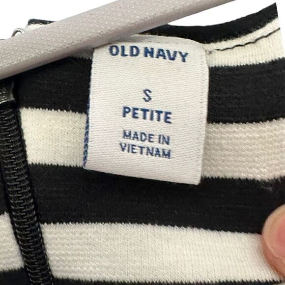 Old Navy bodycon sheath short Striped Dress blue & white women's Size Small peti - Picture 2 of 9